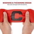 thumbnail image 2 of Football Soccer Captain Armband Adjustable Soccer Rugby Basketball Player Bands (Red), 2 of 5
