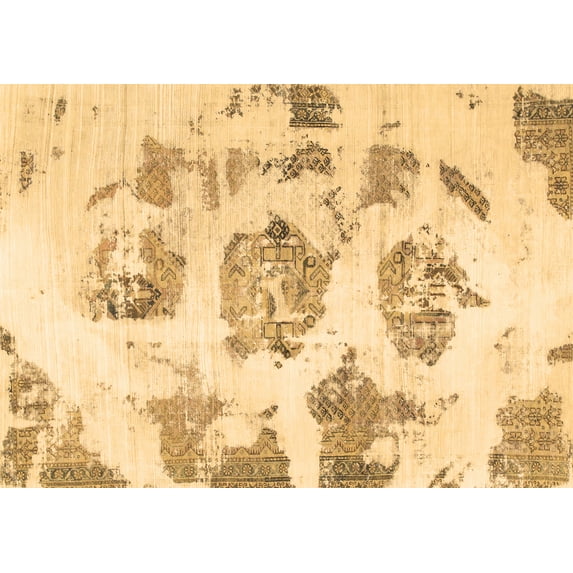 Ahgly Company Indoor Rectangle Abstract Brown Modern Area Rugs, 5' x 8'