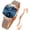 T-blue, variant on Rose Gold Watches for Women Fashion Dress Elegant Luxury Womens Watches Japanese Analog Quartz Diamond Waterproof Luminous Ladies Watches Bracelet Gifts Set Reloj para Mujer