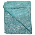 thumbnail image 2 of Turquoise Israeli Tichel Hair Cover Chemo Wrap Headscarf Scarves 100% Cotton, 2 of 5