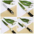 thumbnail image 5 of Kitchen Jalapeno Corer Tool - Stainless Steel Pepper Corer Seed Remover Tool - 2-In-1 Serrated Edge and Seed Remover - Easy Coring and Cleaning for Efficient Cooking and Grilling, 5 of 7