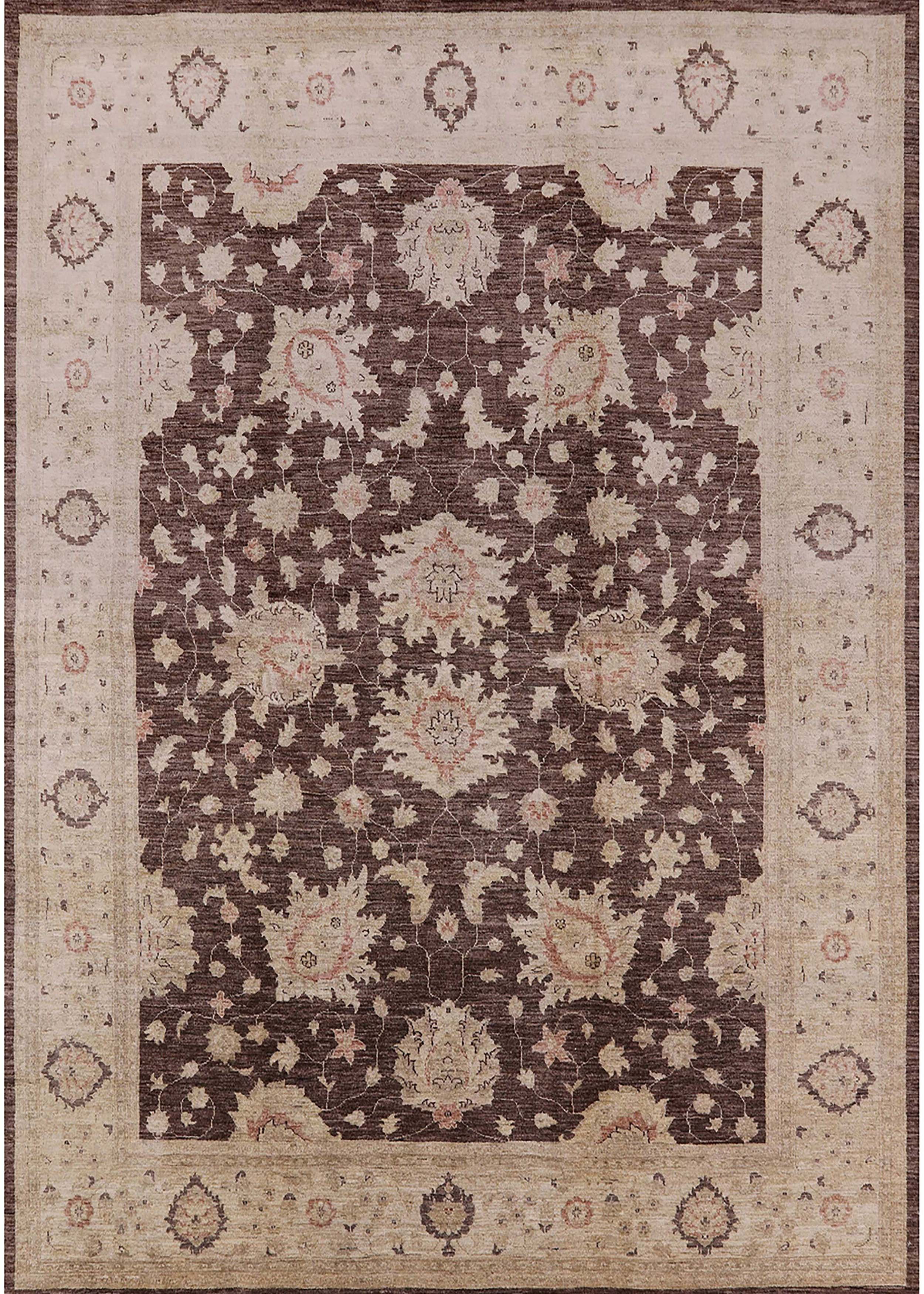 Ahgly Company Indoor Rectangle Mid-Century Modern Chestnut Brown ...