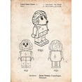 thumbnail image 2 of Borders, Cole 25x32 Black Ornate Wood Framed with Double Matting Museum Art Print Titled - PP934-Vintage Parchment Lego Poodle Patent Poster, 2 of 4