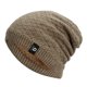thumbnail image 1 of Gorro holgado Umfun para hombre, gorro de invierno para hombre, gorro moderno, forrado, de punto, suave, cálido, grueso, tipo calcetín, gorro para exteriores, marrón, talla única, 1 of 5