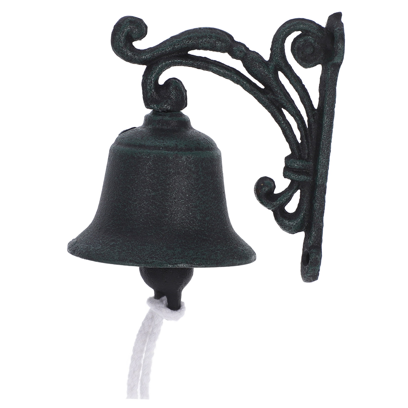 Worgeous Rustic Vintage Iron Doorbell with Beautiful Black Finish for Wall Mount Decoration 6.5 Inch