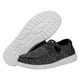 thumbnail image 3 of HEYDUDE Zapatillas Deportivas Wendy de Punto Negro/Blanco, Talle 6, 3 of 7