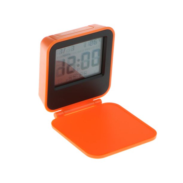 Función Del Despertador Drmómetro de lámpara De Del Despertador De Digitaces LCD Para El Dormitorio naranja perfecl LED Despertador Luz Nocturna
