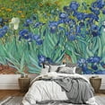 thumbnail image 3 of wall26 - Irises by Vincent Van Gogh - Dutch Impressionism - 20th Century Artist - Peel and Stick Large Wall Mural, Removable Wallpaper, Home Decor - 66x96 inches, 3 of 6