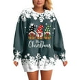 thumbnail image 7 of Towmus Fall Sweatshirts for Women Print Long Sleeve Christmas Graphic Sweatshirt Holiday Tops, 7 of 7
