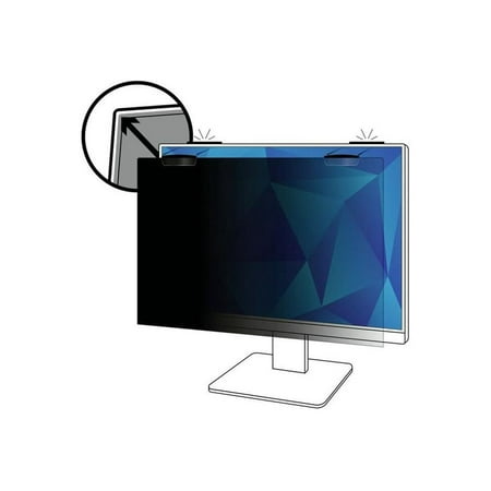 UPC: 0076308415013 | 3M Privacy Screen Filter Black – For 23 Widescreen LCD Monitor – 16:9 – Scratch Resistant Fingerprint Resistant – Anti-glare
