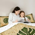 thumbnail image 6 of Feelyou Tropic Palm Leaves Bedding Comforter Set, Vintage Western Plant Twin Comforter Sets, Teens Kids Boys Girls Reversible Bedding Set, Microfiber Bedroom Decor, 2 Pieces, 6 of 9