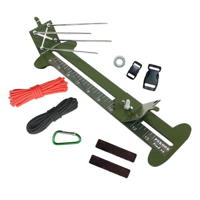 aaa fabricante de pulseras aaa de herramientas de longitud ajustable herramienta de bricolaje de tejido de metal sólido verde Zulema Plantilla de pulsera de paracord