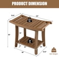 thumbnail image 4 of Giantex Banc de Douche pour l'Intérieur de la Douche, Tabouret de Siège de Douche Imperméable avec Tablette de Rangement, Chaise de Bain/douche pour Raser les Jambes et SPA, 4 of 10