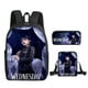 thumbnail image 4 of 2023 Nuevo Miércoles Addams Mochila De Escuela Primaria Bolsa De Mensajero Bolígrafo Conjunto De Tres Piezas DIY, 4 of 4