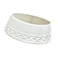 thumbnail image 1 of yuksok Collier de Sapin de Noël Tricoté 71 cm Accessoire à Ajustement Universel Anneau de Sapin Festif Blanc, 1 of 9