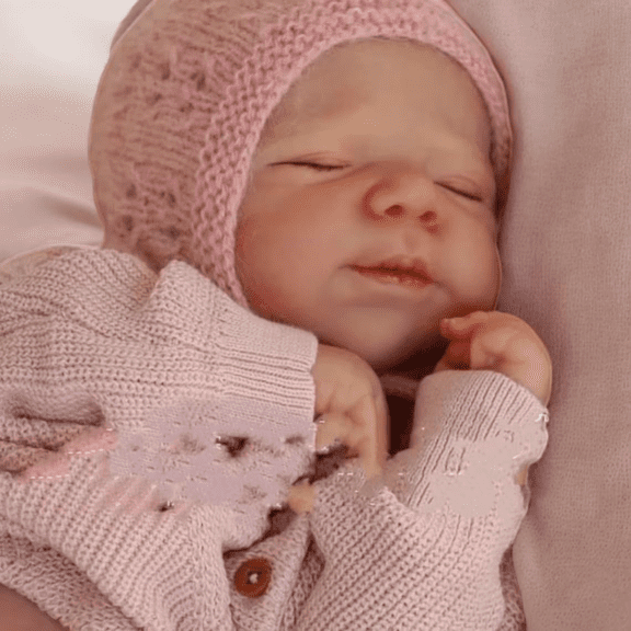 Realistic Reborn Baby Dolls-18 inch Sleeping Lifelike Newborn Real Life Baby Dolls, Soft Cloth Body with Feeding Toy Accessories for Kids Age 3