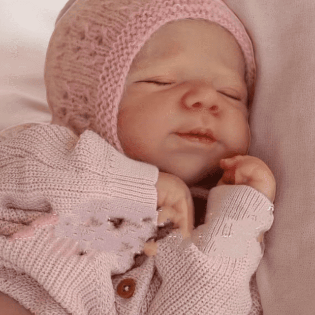 Muñecas Bebé Realistas Renacidas - Muñecas Bebé de 18 Pulgadas Durmiendo, Recién Nacidas Realistas de la Vida Real, Cuerpo de Tela Suave con Accesorios de Juguete de Alimentación para Niños de 3 +
