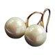 thumbnail image 1 of Pendientes de aro de la gota grande de la perla de la mujer de la abuela de oro fino Pendientes de niña, 1 of 5