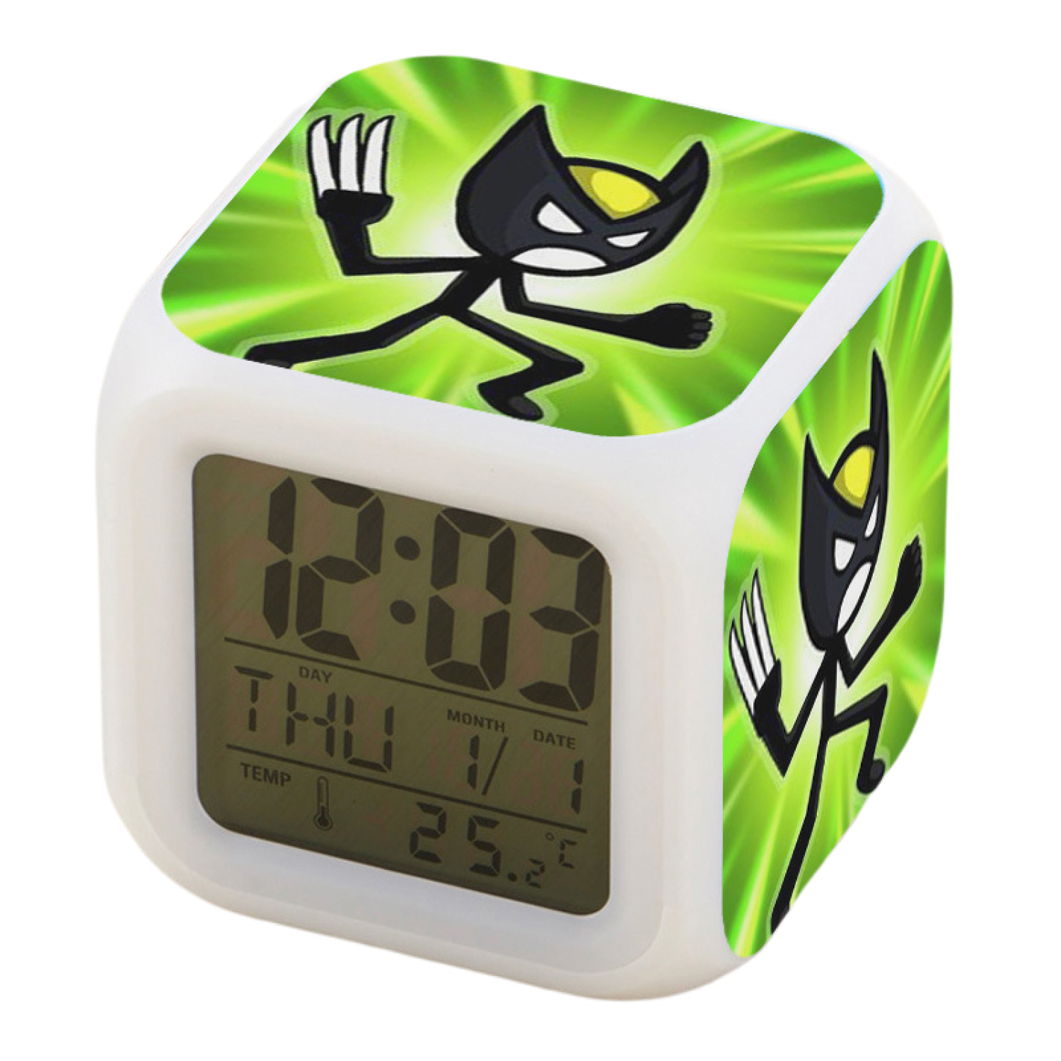 JUSTUP Alarm Clock for Kids Room, LED Digital Bedroom Alarm Clock Easy