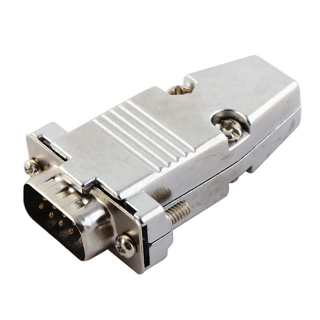 DB9 RS232 Serial 9 Pin Connector Metal Cover Shell Hood