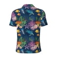 thumbnail image 4 of Rocae Undersea Animals for Men's Short Sleeve Polo Shirt, Quick Drying Performance Moisture Wicking Sports Men's Golf Shirt Medium, 4 of 9