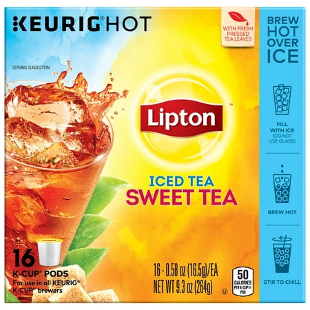 Lipton Sweet Tea Iced Tea K-Cup, 16 ct (Best Iced Tea K Cups)