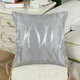thumbnail image 3 of 18 X 18 inches Lines Abstract Silver Gray Modern Geometric 2 Pack, 3 of 5