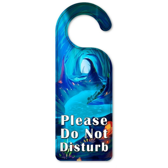 Do Not Disturb Door Knob Hanger Sign - Whimsical Cave