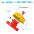thumbnail image 3 of Desk Call Bell 2.5" Diameter, Dinner Desk Front Bell, Yellow/Red, 3 of 7