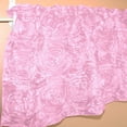 thumbnail image 2 of Rosette Floral Pop Up Flower Window Valance 54 Inch Wide Pink, 2 of 2