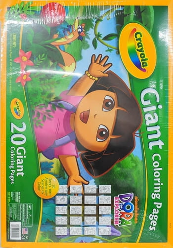 Crayola Giant Coloring Pages Dora The Explorer Walmart Com Walmart Com