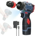thumbnail image 1 of Zootealy 16.8V Cordless Drill Driver Set with 2-in-1 Functionality | Multi-Functional Brushless Screwdriver | 45Nm Torque | LED Light | Cooling System | Home Furniture Installation | Car Electronics, 1 of 7