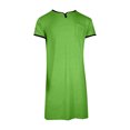 thumbnail image 2 of Besolor Mens Short Sleeve Nightshirts Casual V Neck Pajamas Sleep Shirts Loose Nightgown Comfy Sleepwear, 2 of 6