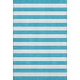 thumbnail image 2 of Addison Rugs Mayfield Washable Transitional Stripes Teal Rectangle Rug, 8' x 10', 2 of 6