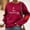 Red, variant on FDGIU Women's 2025 Plus Size Sweatshirts - Oversized Crewneck Pullover, Long Sleeve Loose Fit Tunic Sweatshirts for Fall Comfy Outfits