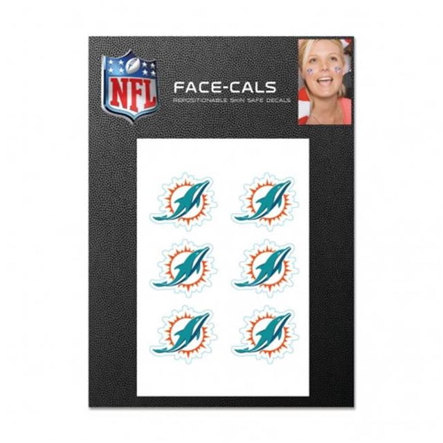 Wincraft 1493476200 NFL Miami Dolphins Tattoo Face Cals