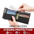 thumbnail image 7 of FALAN MULE Mens Wallet Genuine Leather RFID Blocking Large Capacity Trifold Wallet for Men with 13 Card Holders, 7 of 7
