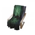 thumbnail image 4 of Aurora Borealis Soft Flannel Fleece Blanket, Gloomy House by the Lake with Aurora Borealis Night Sky Print, Cozy Plush for Indoor and Outdoor Use, 50" x 70", Sea Green Forest Green, by Ambesonne, 4 of 6