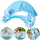 thumbnail image 5 of Toldo extraíble con respaldo en forma U sillón flotante inflable con anillo natación engrosado (con toldo-Hojas azules), 5 of 9