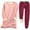 Wine1, variant on Mlzmgr Women's Homewear Thermal Fuzzy Fleece Sets Pullover Long Sleeve Crew Neck Shirts Drawstring Pants Sleep Wear Sets Fall Winter Trendy