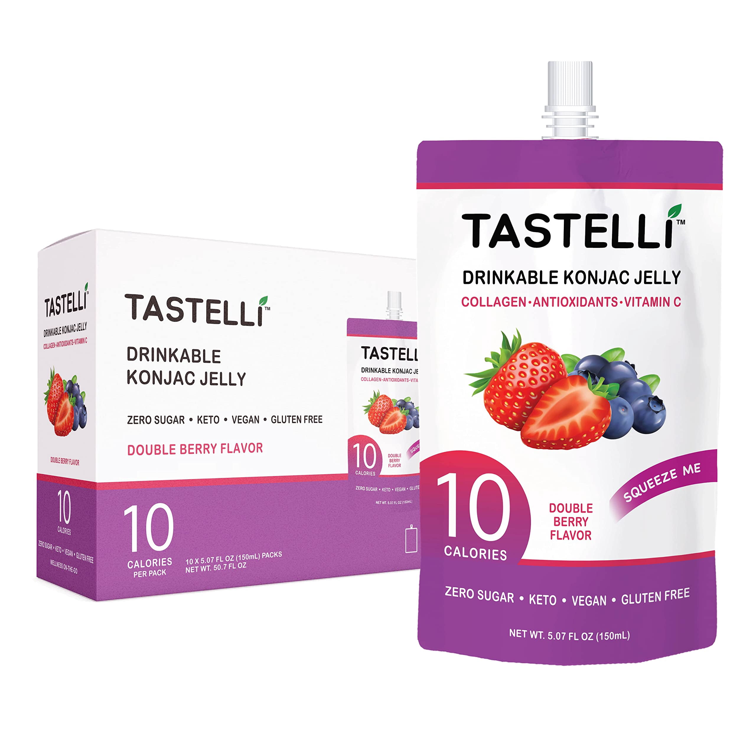Tastelli Double Berry Jelly 5.07 fl oz (Pack Of 10)