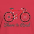 thumbnail image 3 of CafePress - Share The Road T Shirt - Women's Traditional Fit Dark T-Shirt, 3 of 4