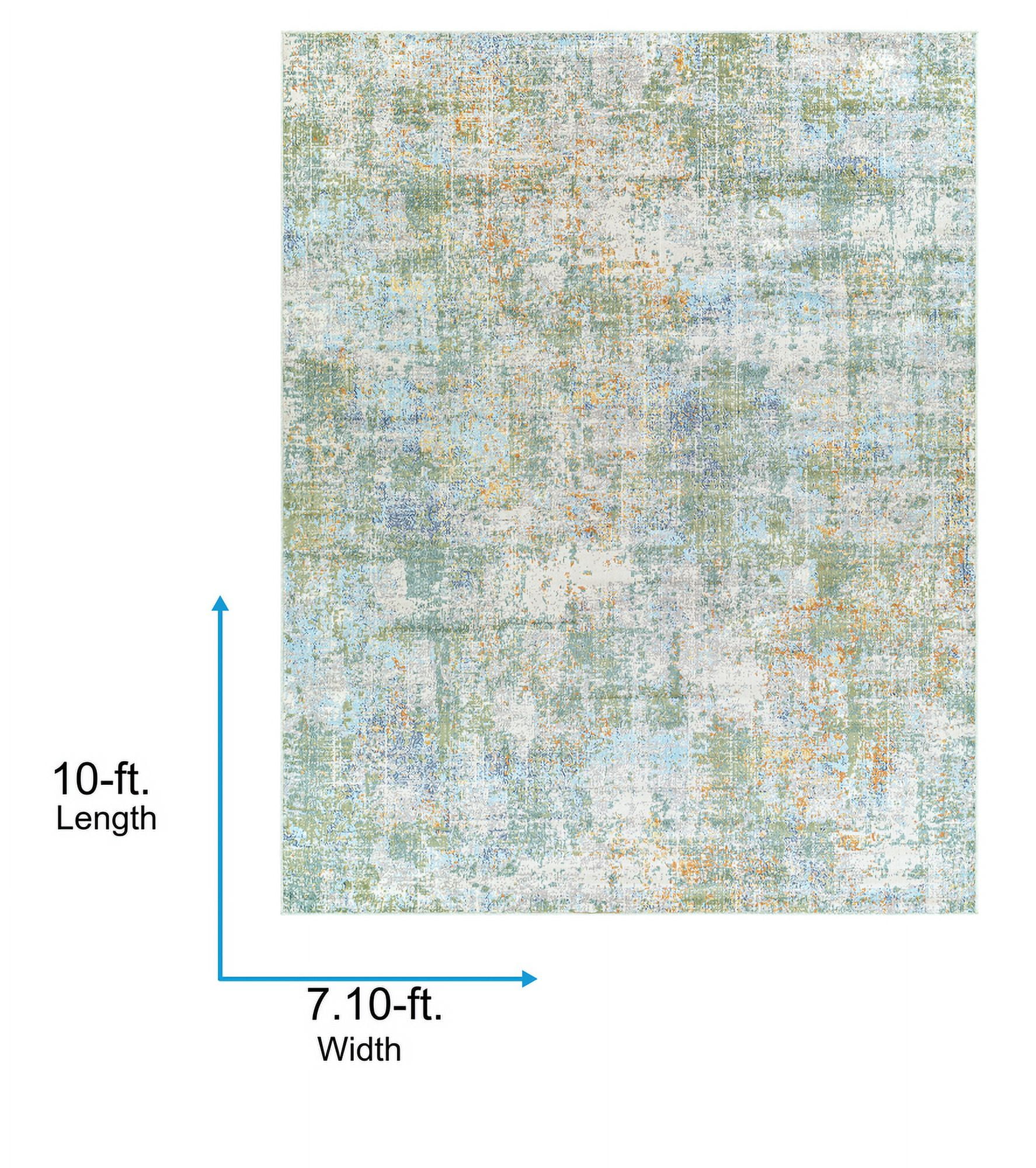 Livabliss Outdoor Rugs, 8x10 Bodrum Modern Beige Area Rug for Patio, Porch, Deck, Backyard, Waterproof Indoor Outdoor Carpet (7'10" x 10')