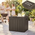 thumbnail image 3 of Homall 2PCS 31 Gallon Outdoor Deck Box In Resin with Seat, 3 of 7
