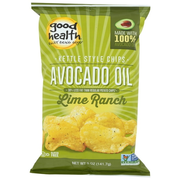 Good Health Avocado Oil Lime Ranch Kettle Chips, 5 Oz.