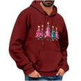 thumbnail image 3 of DODADAWANJ Christmas Pullover for Men Xmas Graphic Hooded Sweatshirts Loose Fit Drawstring Hoodie for Christmas Gifts Men S, 3 of 6