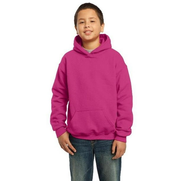 Gildan - Gildan 18500B Youth Heavy Blend Hooded Sweatshirt, Heliconia ...