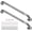 Silver, variant on Shower Grab Bar, 2 Pack 12 Inch Gray Bathroom Grab Bar, 1.25" Diameter 304 Stainless Steel Anti-Slip Grab Bars for Bathtubs and Showers, Handicap Shower Grab Bar for Seniors Elderly