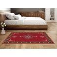 thumbnail image 4 of LaModaHome Eclectic Boho Rug with Persian Motifs – Durable, Non-Slip Washable Carpet for Contemporary Spaces, 4 of 5