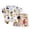 1-65White215, variant on MEZZALL Kids Toddler Boys Summer Clothes Sweet Cartoon Prints Short Sleeve T Shirt Tops Floral Prints Shorts 2Pcs Night Stylish O-Neck Pajamas Sets